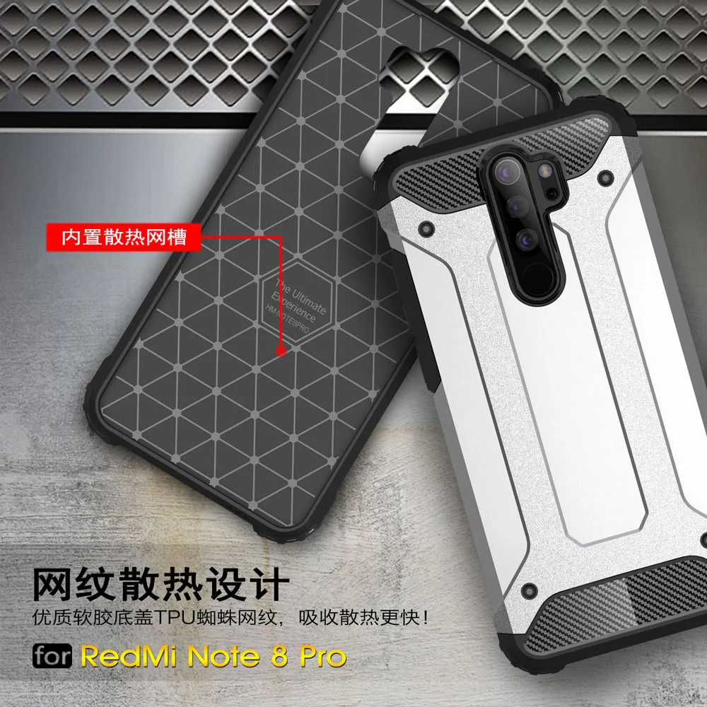 Противоударный защитный чехол 6,53 для Xiaomi Redmi Note 8 Pro, чехол для Xiaomi Redmi Note 8 Note8 Pro, задняя крышка для телефона, чехол