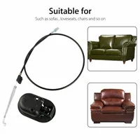 Black Металлический диван откидной переключатель с ручкой давление бар тянуть кабель стул переключатель провода VA88 - Цвет: Black