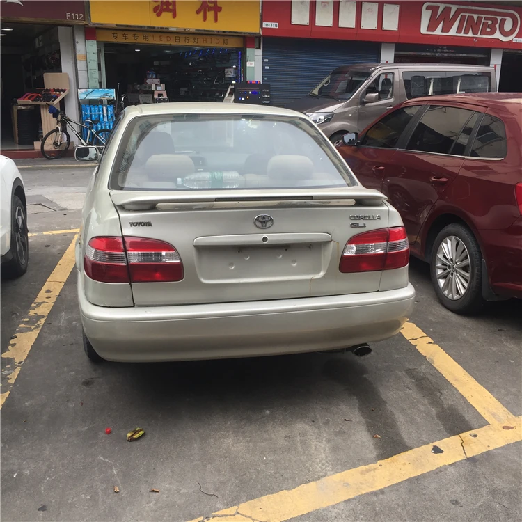 Спойлер для TOYOTA corolla 1998 2003 спойлер высококачественный материал из АБС пластика