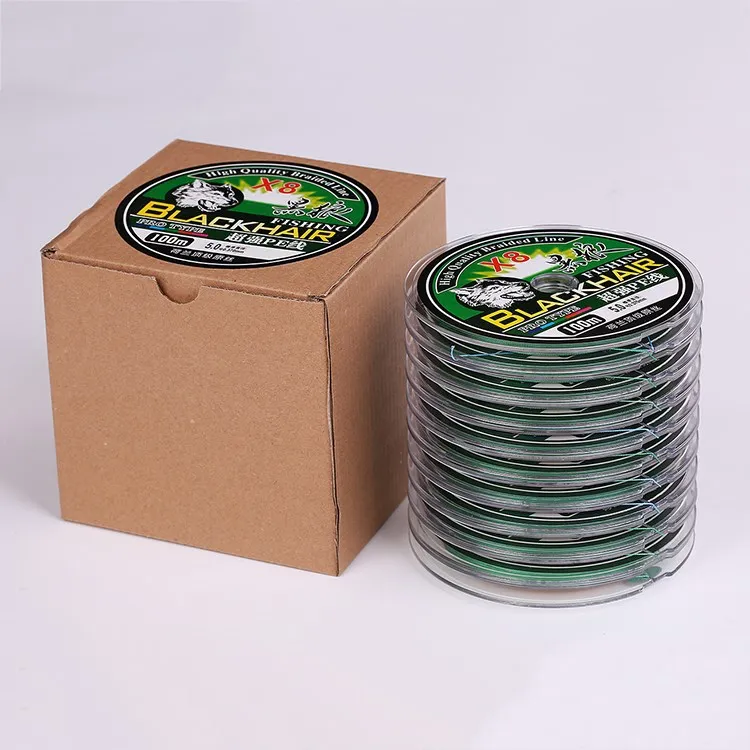 

Lian pan 100 m pe Dyneema Fishing Line Five-color 8 Series Ten M Yi Se Lure Fishing Anti-Bite Wear-Resistant Line