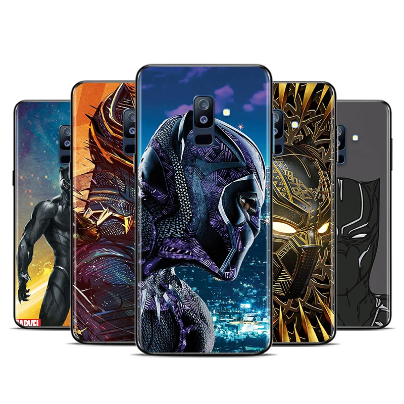 Чехол для телефона Samsung A8 A9 Star A7 A6 Plus 2018 A3 A5 2017 2016 A750 A6S A8S Marvel Мстители Черная