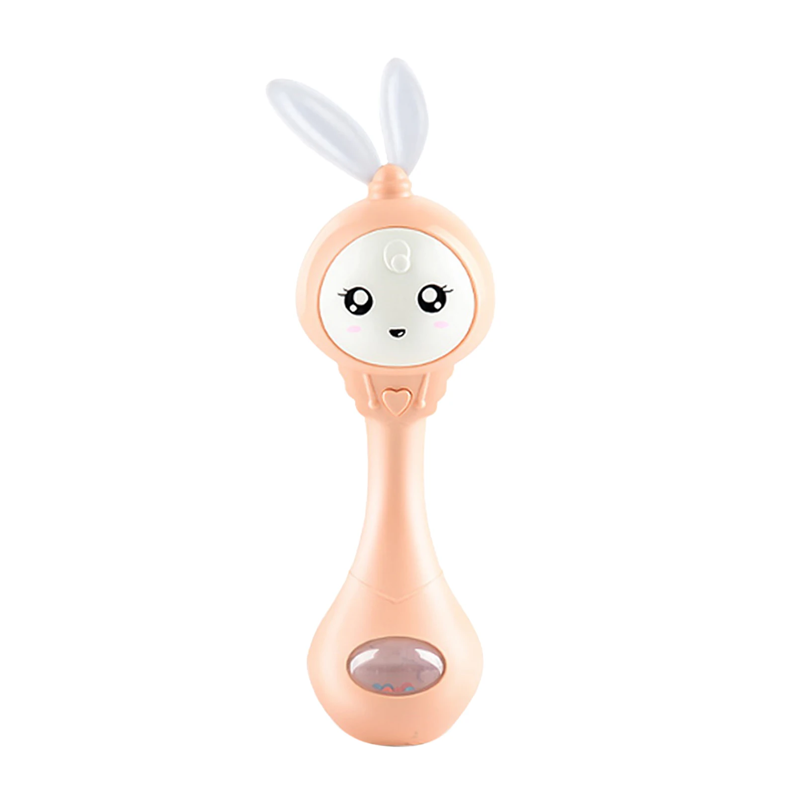Cartoon Rabbit Baby Shaking Rattle Hand Bell Music Light Teether Toy for Child 0-24 Education Toy