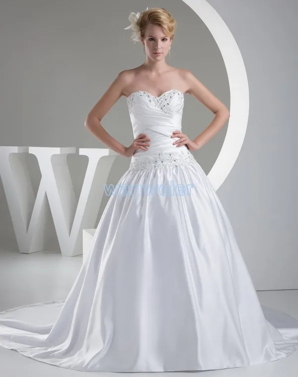 

free shipping 2016 design zipper off the shoulder custom size/color church dress balll gowns wedding dress rhinestone appliques
