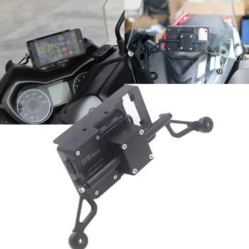 

NEW Motorcycle Front Phone Stand Holder Smartphone Phone GPS Navigaton Plate Bracket For Yamaha XMAX 300 XMAX300 X MAX 300