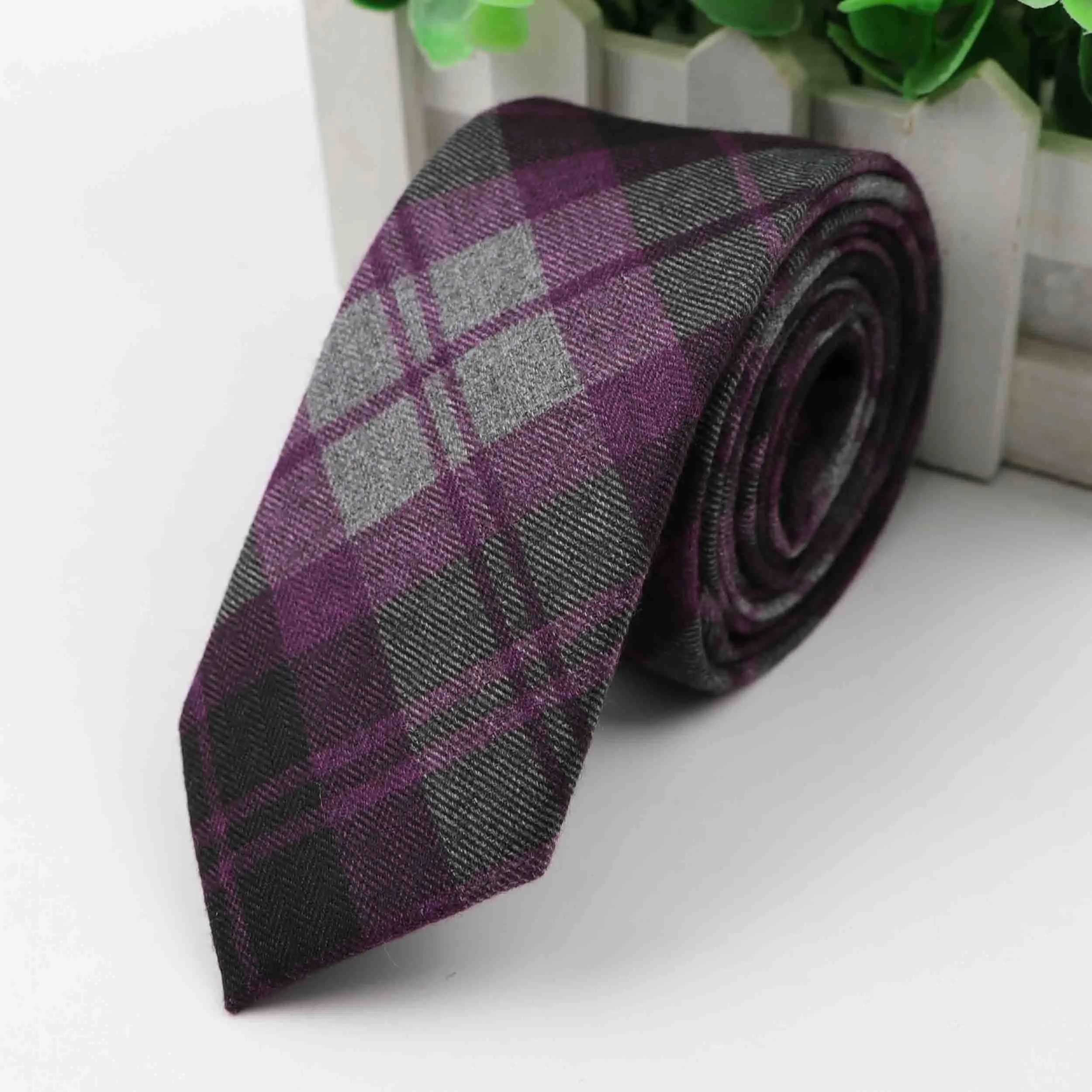 Модные мужские цветные галстуки, хлопковые Формальные Галстуки, узкий галстук, тонкие узкие галстуки, узкие толстые Галстуки - Цвет: 23
