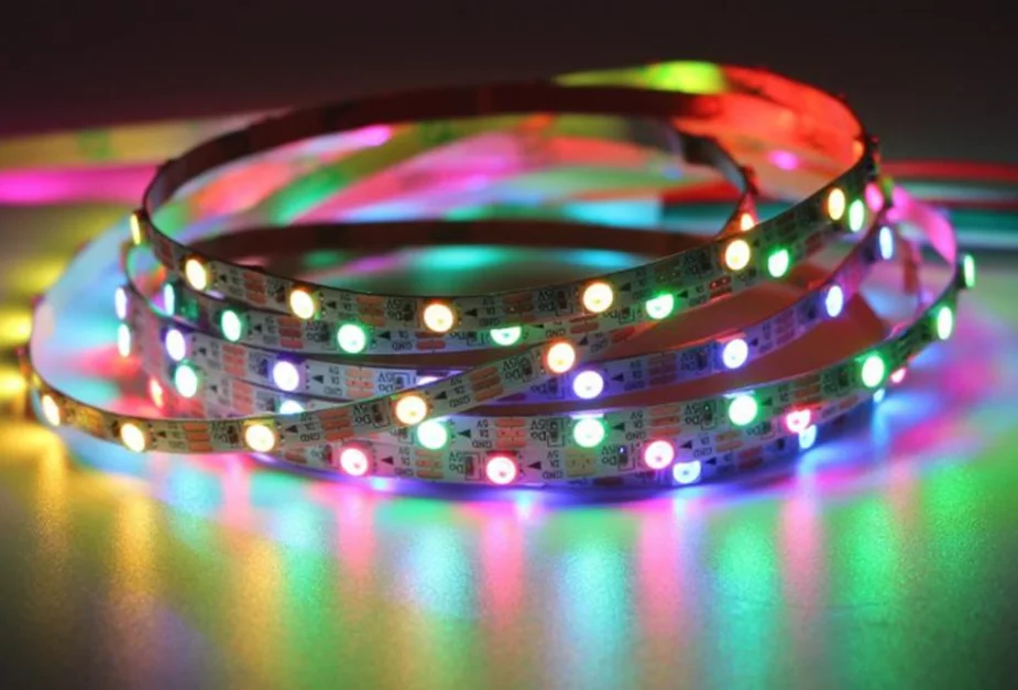 Прибор приемно-DC5V SK6812MINI 3535 и 5050 RGB светодиодный пиксель полосы 60 Светодиодный s/m 4 мм 5 мм FPC 60 пикс./м WS2812B белая/черная печатная плата
