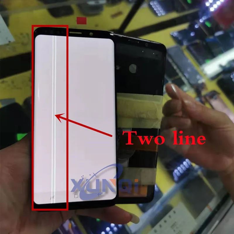 S9 Plus No Frame 2 Для samsung S9, сенсорный ЖК-дисплей G960, G965, ЖК-дисплей для samsung S9 Plus, линейный ЖК-дисплей, дефектный экран для мобильного телефона - Цвет: S9 Plus No Frame 2