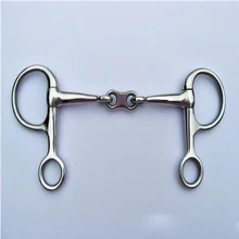 Stainless Steel Horse Mouth Bit Portable Horse Training Accessories Equestrian Equipment Supplies Outdoor Paarden Gag 12.5/14cm