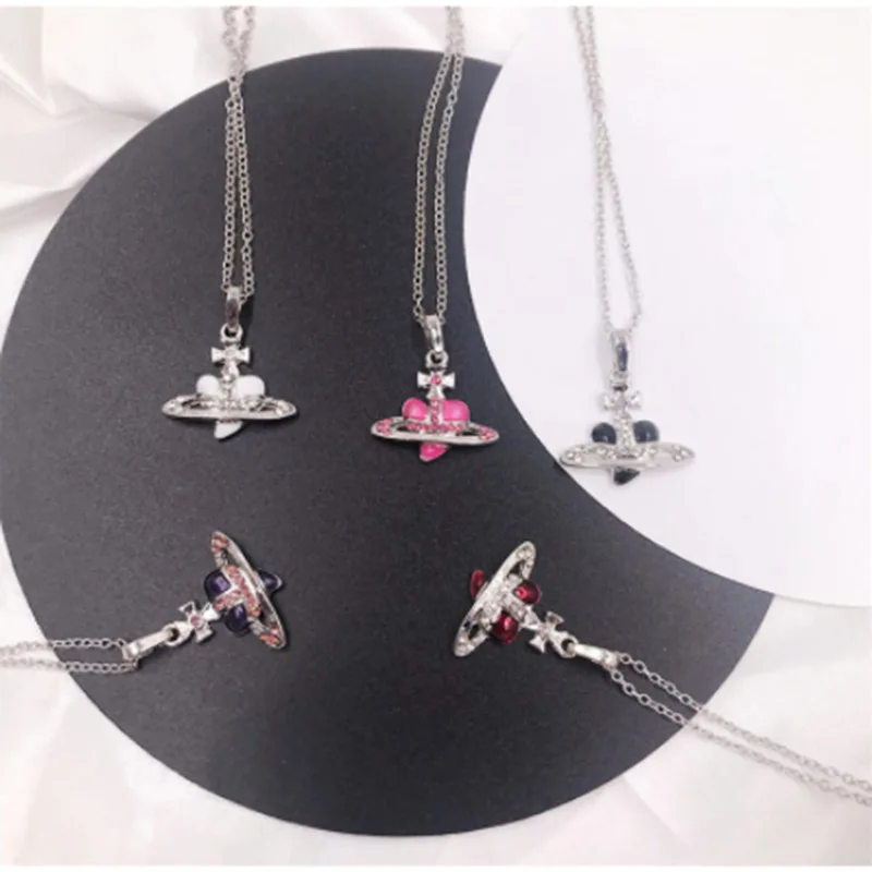

Vintage Noble Heart Chain Necklace for Women Luxury Pendant Ins Hot Shiny Zirconia Wedding Party Jewelry Gifts