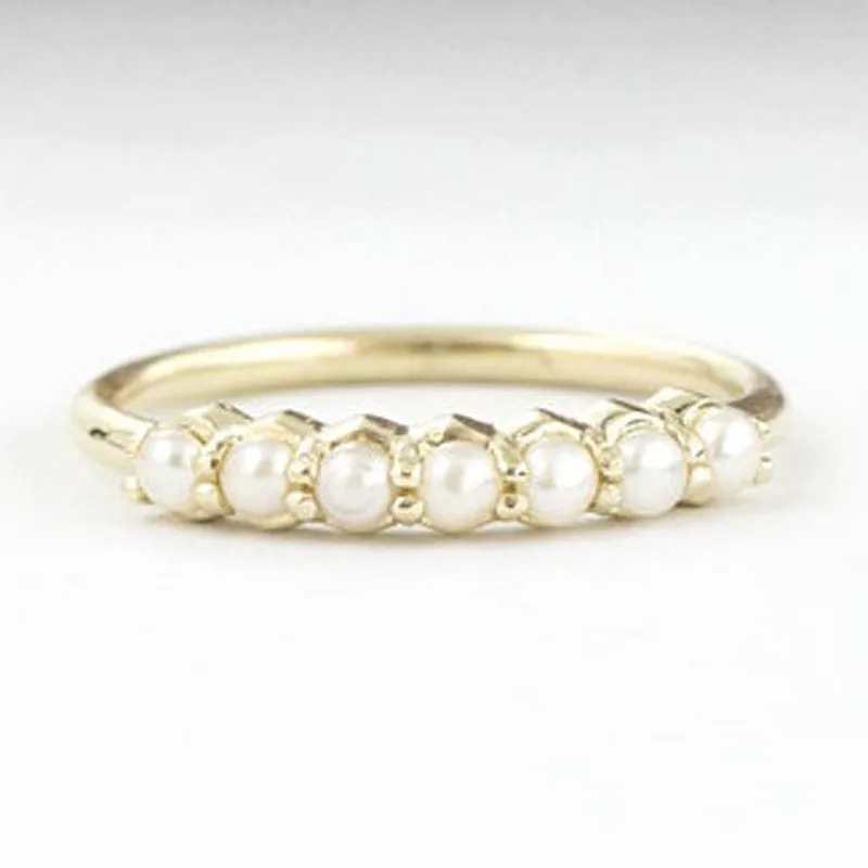 Корейские модные кольца с искусственным жемчугом для женщин 2019 подарочные