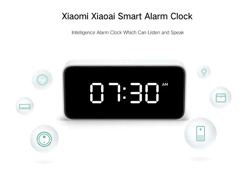 Xiao mi смарт-будильник голосовые вещательные часы ABS настольные часы Dersktop автоматическая калибровка mi домашнее приложение