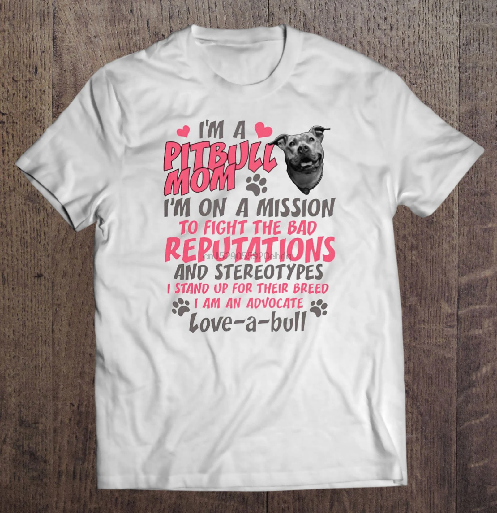 Мужская футболка с надписью I m A Pitbull Mom On Mission To Fight The Bad repiptations And policames Version2 женская
