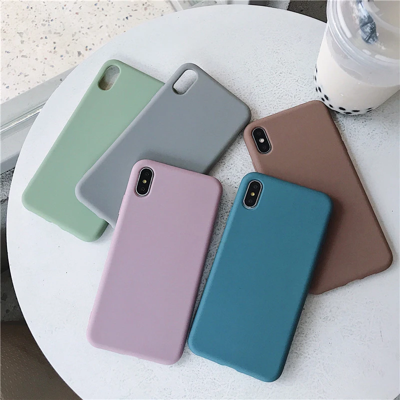 Matte Phone Case For Huawei P30 P20 Lite Pro P Smart Plus 2019 Soft TPU Candy Color Case For Huawei P8 P9 P10 Lite 2017 Fundas