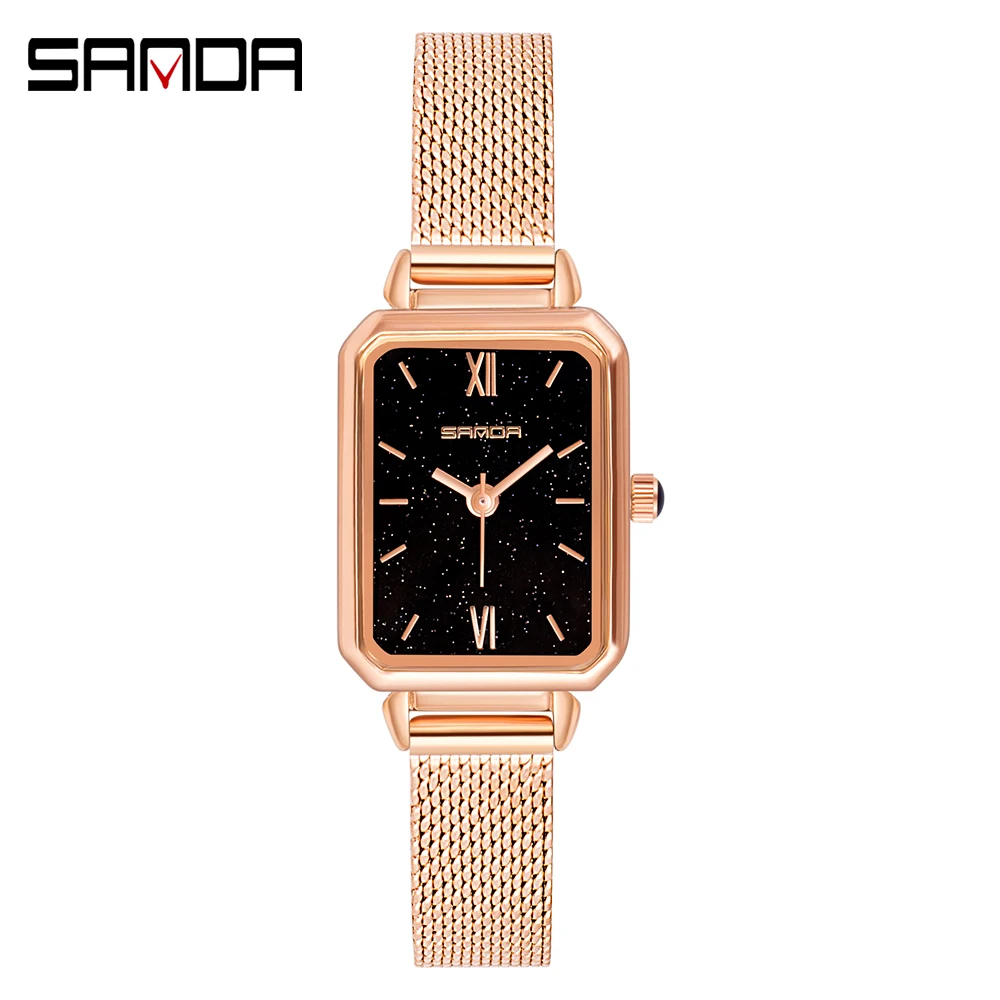 Sanda Retro Watch New Starry Sky Women's Watches Small Dial Waterproof Quartz Wristwatch Fashionble Casual Outdoor Sports Watch