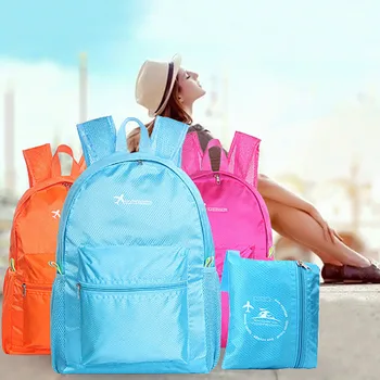 

Women Backpack Wear Light Sports Outdoor Backpack Light Simple Fold School Bags For Teenage Girls Shoulder Bagpack Mochila