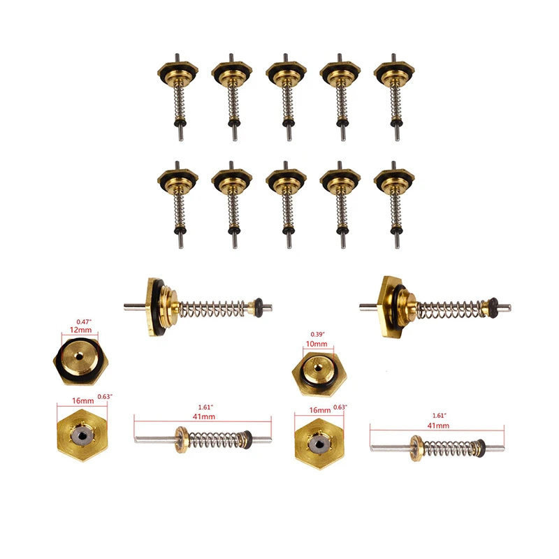 Gas Boiler Water Linkage Valve Thimble 10mm/12mm Length 10 Pcs for LPG Water Heater Valve Home Appliance