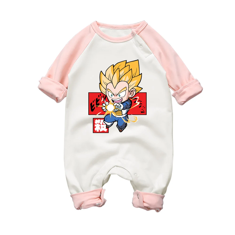 Dragon Ball/Детская одежда Одежда для новорожденных девочек цельный Комплект для маленьких мальчиков с героями мультфильмов, Vegeta Ползунки Одежда для новорожденных