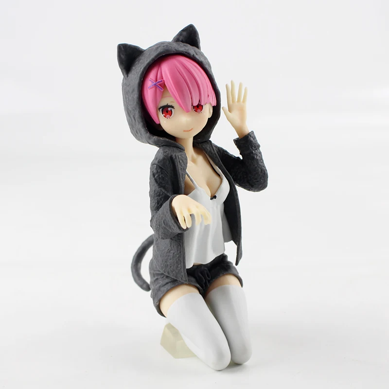 2 шт./компл. 12 см Re: жизнь в другом мире от Zero Rem Ram Nyanko Mode Сексуальная статуя красоты ПВХ Модель Фигурки игрушки куклы