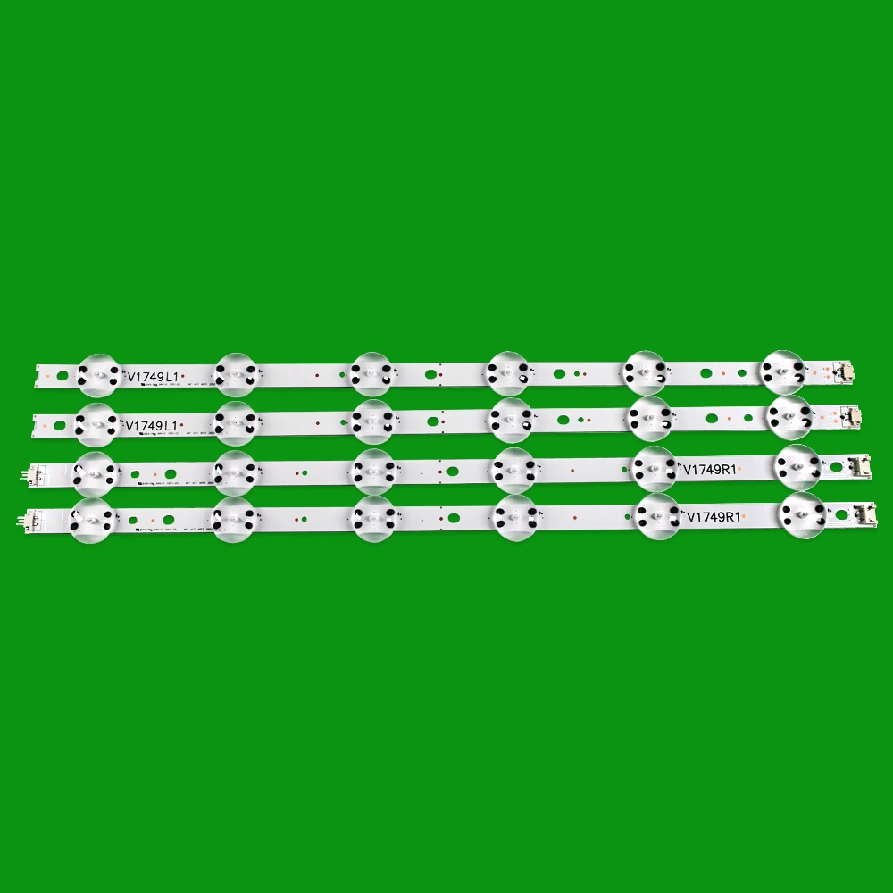 8Pieces/Lot New LED Strip For LG 49UV340C 49UJ6565 49UJ670V 49 V17 ART3 2862 2863 6916L-2862A 6916L-2863A V1749R1 V1749L1 led backlight strip 12 lamp for lg 49 v17 art3 tv 49lv340c jb3b1591a02499 49uv340c 49uj6565 6916l 2862a 2863a lc490dgg 49uj670v