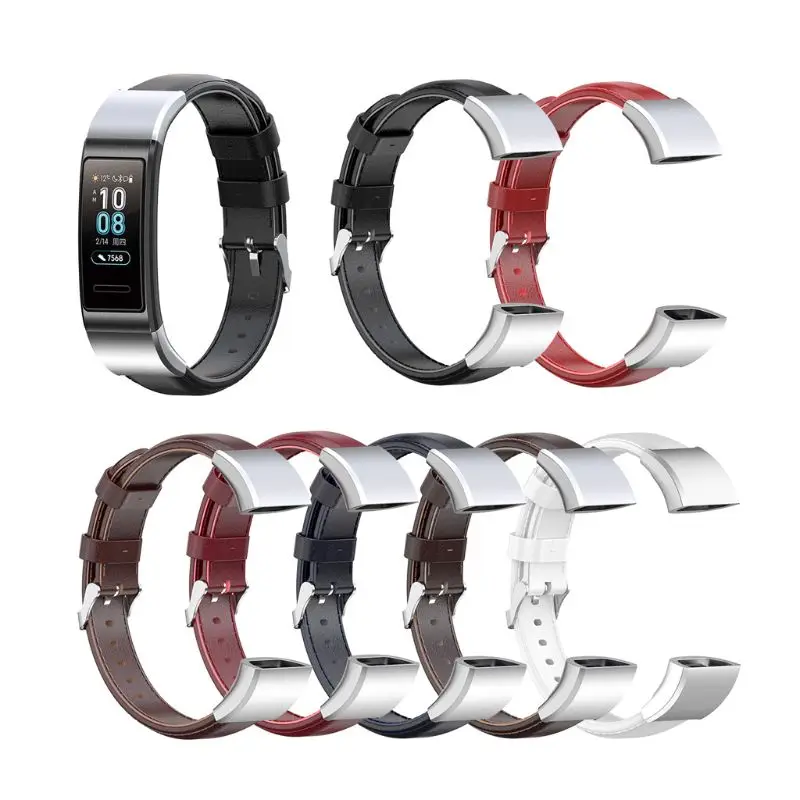 Сменный кожаный ремешок для часов huawei Band 3/Band 3 Pro/TER-B09/TER-B29 Смарт-часы 19QA