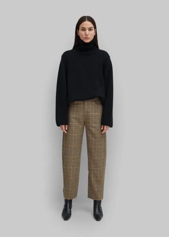 

Totem* wide leg pants fall season viscose plaid casual loose style