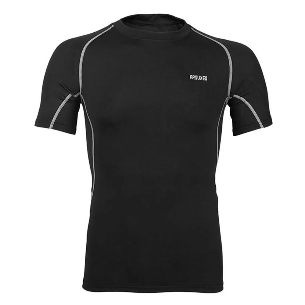

New 3Pcs Men Workout Clothes Set Compression Pants Short Sleeve Shirt and Loose Fitness Shorts for Cycling Running Sports Gym