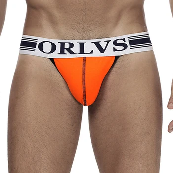 

Sexy Jockstrap Men Underwear Cotton Male Pants Slip U Convex Gay Men Exotic Thong G-String High Quality