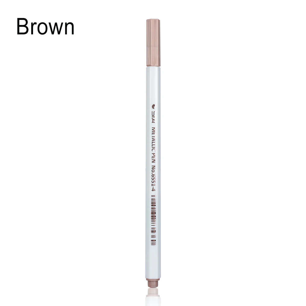 brown 1 шт разноцветная маркер для воды, мел, черная доска, акварель гелевая ручка, поделки своими руками, свадебный фотоальбом, офисные школьные принадлежности - Цвет: brown