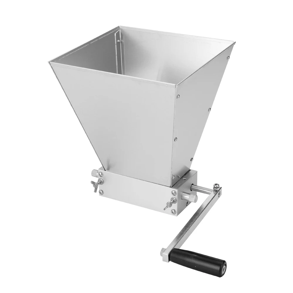 

2019 Brand New Stainless 2-roller Barley Malt Mill Grain Grinder Crusher For Homebrew Winemaking Farm Home Brew Corn Soy Food