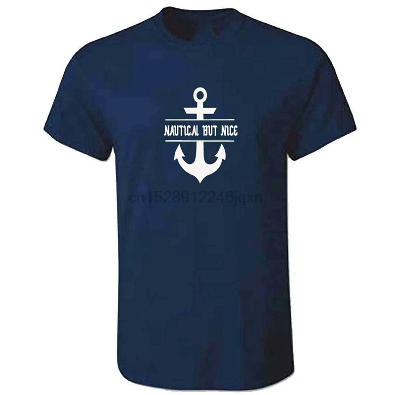 Unisex Nautical But Nice Tshirt - Funny Sailor Sailing Gift Boat Anchor Clothing Large Size Tee Shirt | Мужская одежда