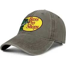 Мужские джинсовые бейсболки унисекс, винтажные кепки с регулируемой сеткой для спорта-Bass-Pro-Shops-Fishing-Logo-плоские кепки
