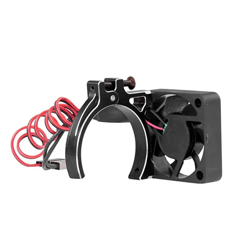 

RC Car Motor Heatsink Cooling Fan with Thermal Sensor CNC Aluminum Alloy Clamp Heatsink for 4268 4274 Motors 1/8 1/10 Buggy Cars