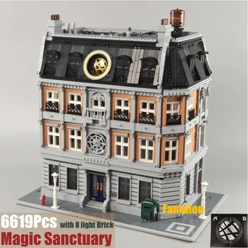 

Compatible Lepinblock Sanctum Sanctorum 8 Light Bricks Yellowbox Model Building Blocks Marvel Avengersed Doctor Strange Toys