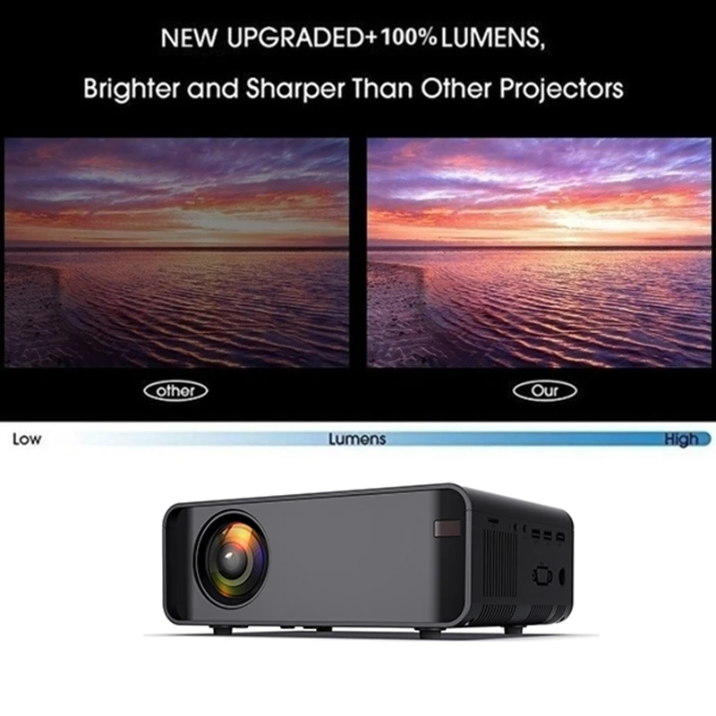 W80 Lcd Projector Full HD 1920X1080P with Wifi