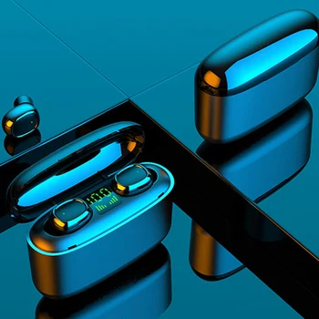 

G5s TWS Wireless Bluetooth Earphone LED Power Display Touch Control In-ear Sport Earpiece Noise Cancel Earphone