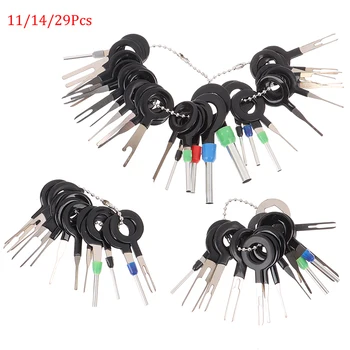 

11/14/29pcs Car Terminal Removal Kit Wiring Crimp Connector Pin Extractor Puller Terminal Repair Professional Tools