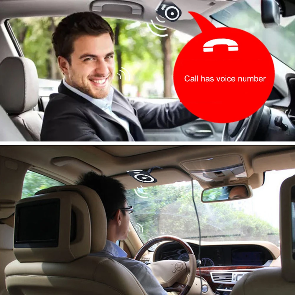 Портативный Bluetooth громкой связи Ta-lk козырек клип крепление в автомобиль авто беспроводной динамик телефон