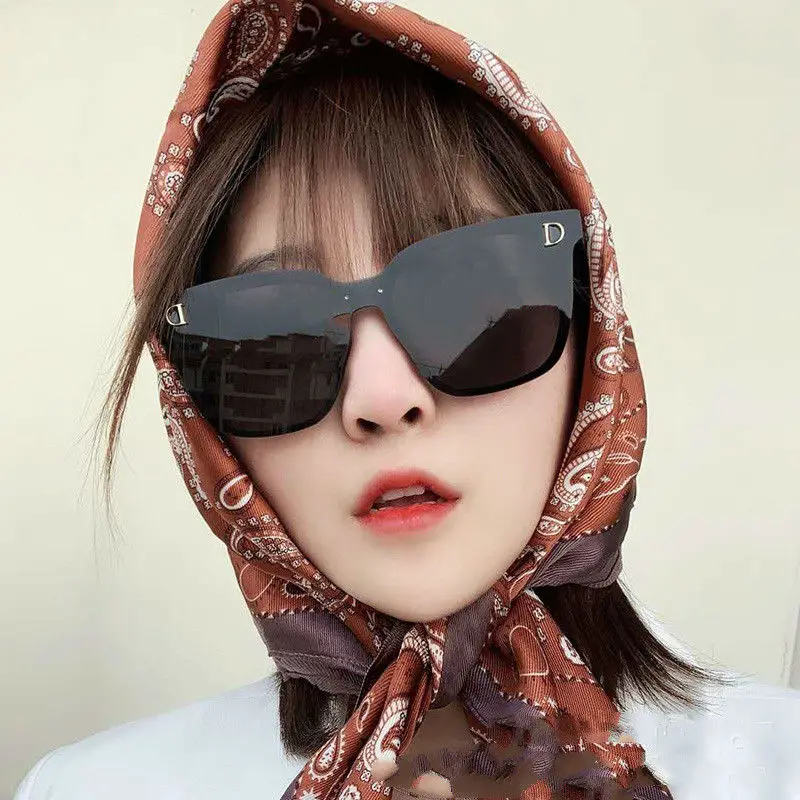 

Polarized 2020 New Oversize Rimless Sunglass Women's Style Metal Classic Retro Brand Designer UV400 Men Sun Glasses Vintage