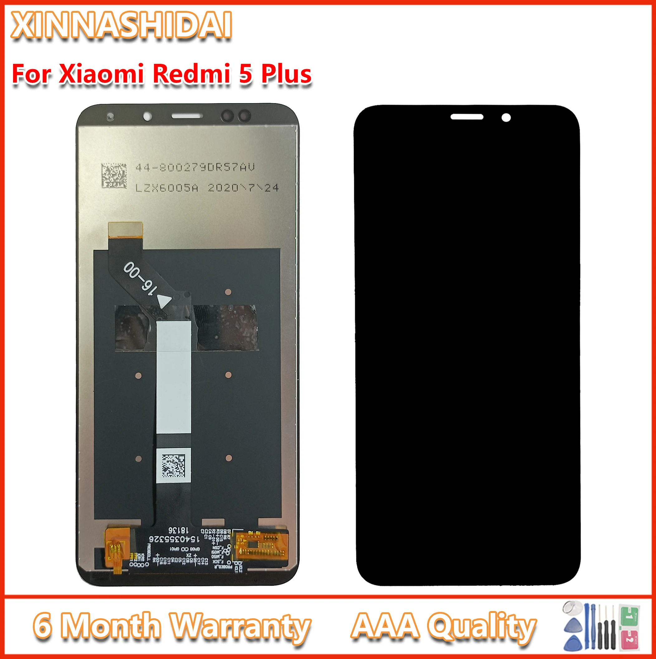 ЖК-дисплей для Xiaomi Redmi 5 Plus Новый сенсорный экран дигитайзер запасные части |