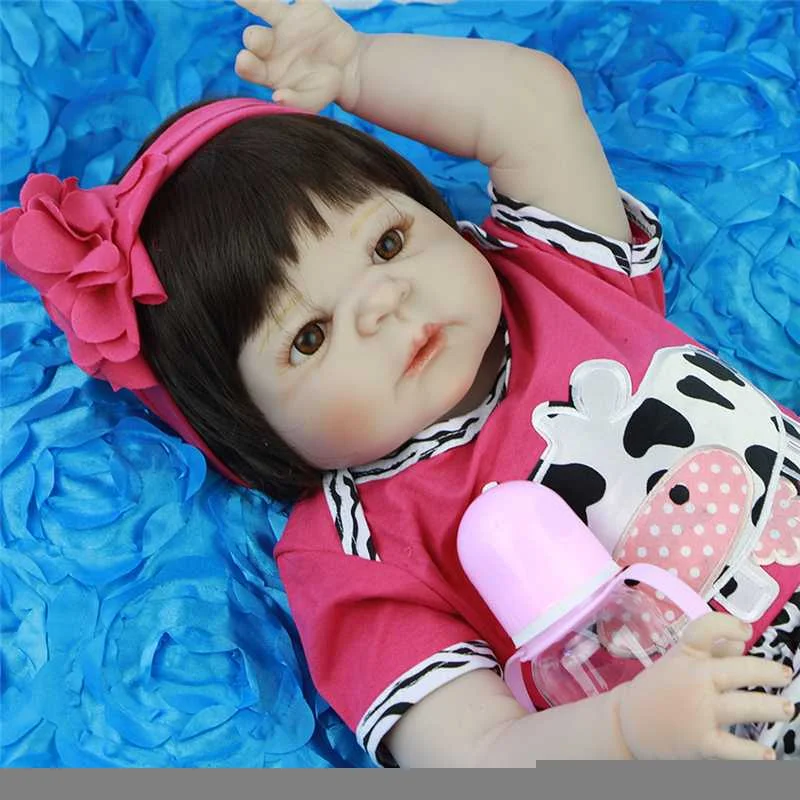 KEIUMI реалистичные 23 ''куклы Reborn Baby, игрушки, полностью виниловые куклы для девочек, 57 см, водонепроницаемые летние детские игрушки, подарки
