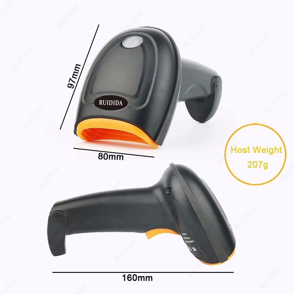 Barcode Scanner 2D Wired Bluetooth Handheld QR Code Reader Wireless for Supermarket Store
