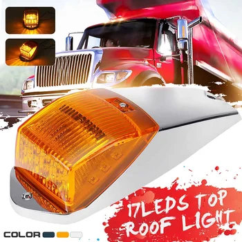 

12V 17 LED Car Cab Roof Marker Lights Top Running Light For Trailer Truck SUV 4x4 for Chevy Ford Dodge GMC Jeep