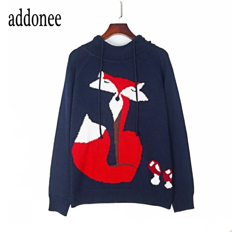 

Fox And Mushroom Pattern The Latest Fashion Cute Young Spring Autumn Winter Thick Women Female Hoodie Sweatshirt Loose Casual