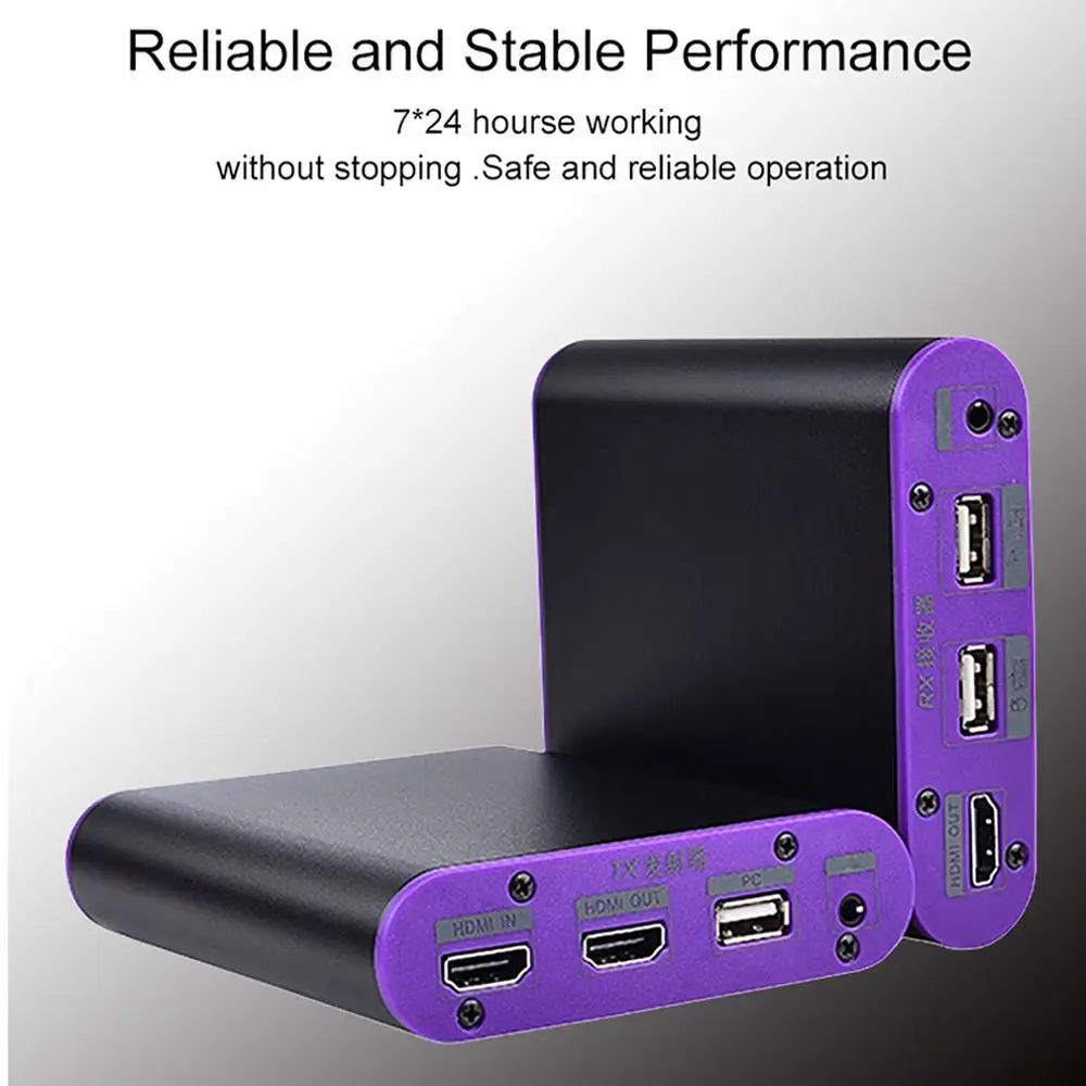 

CAT871-KVM 1080p 60Hz HDMI Transmitter Receiver Extender Ethernet Over cat5e/6/7 For Deep color 3D EDID Dobly DTS