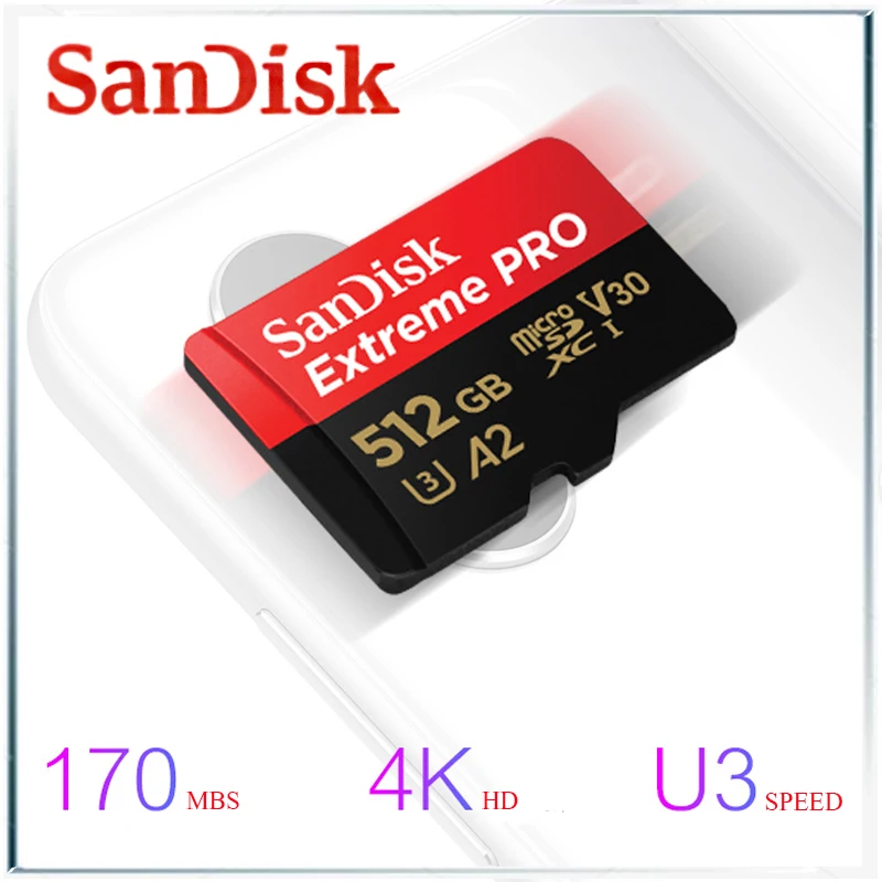 Sandisk Экстрим pro micro sd карта 256 ГБ tf карта памяти cartao de memoria tarjeta microsd 32 Гб tf карты gopro