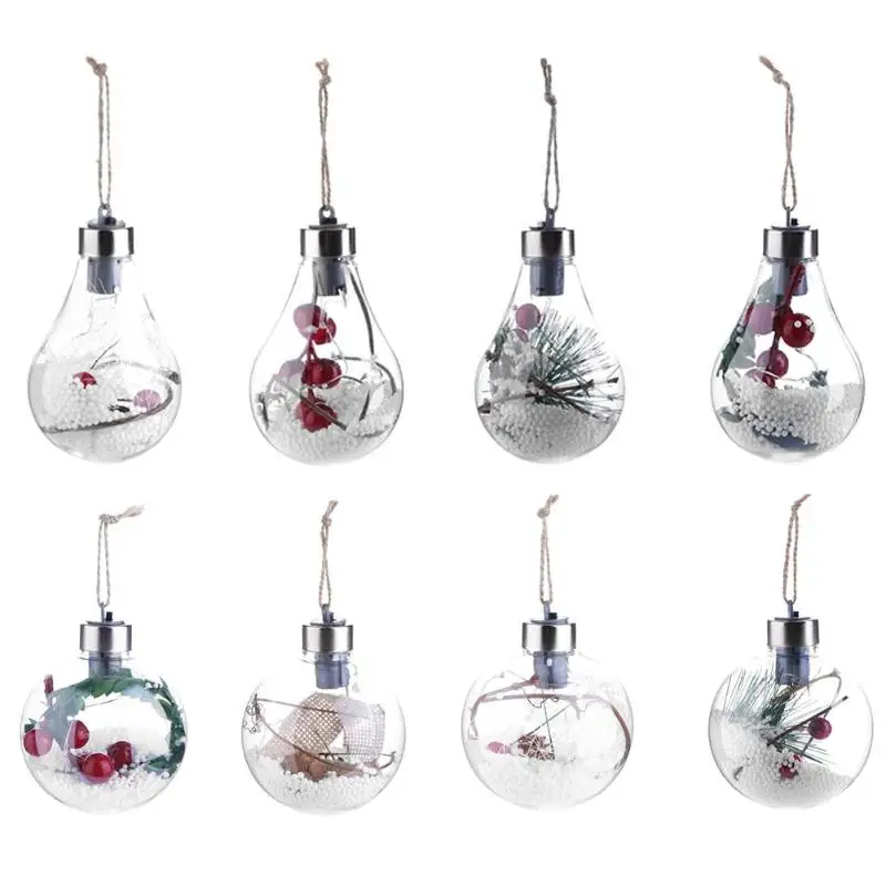 Christmas Ball Candy Boxes Romantic Xmas Party Pendant Hanging Ball Christmas Decorations For Home Christmas Tree Drop Ornaments