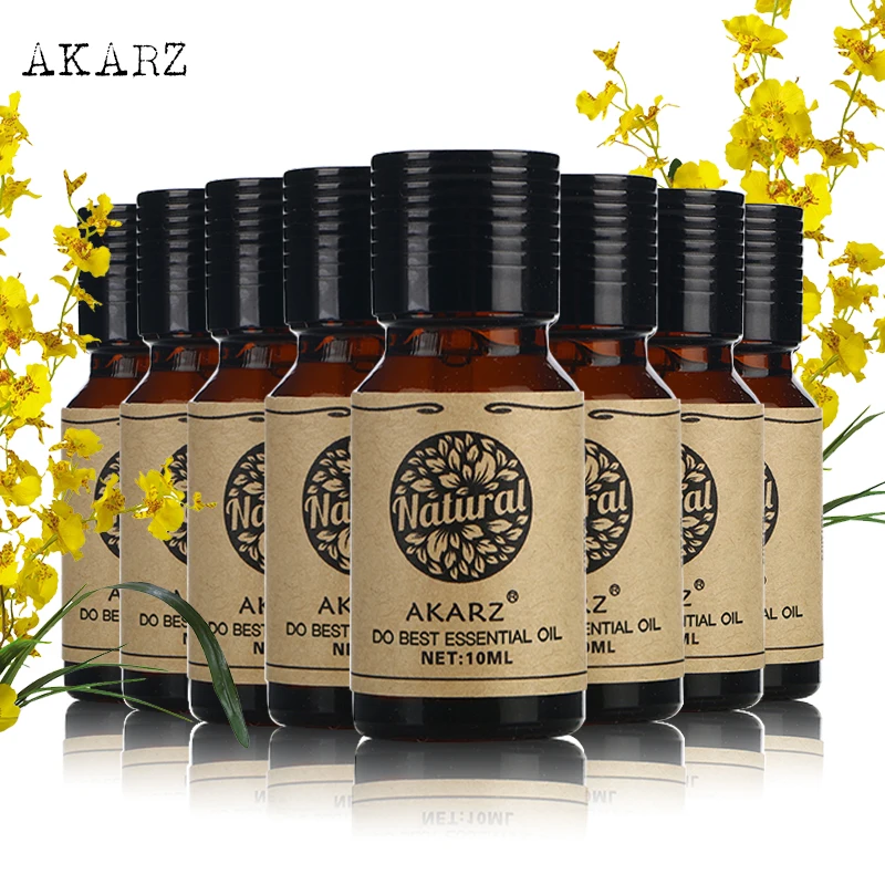 

AKARZ Value Meals Neroli Vetiver Bergamot Fennel Gardenia Myrrh Cherry Blossom Clove Skin Care Essential Oil 10ml*8