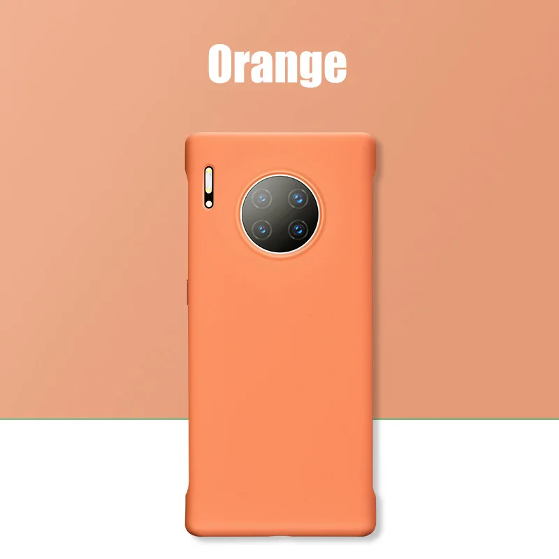 ZNP жидкий силиконовый чехол для телефона huawei P30 P20 Lite mate 20 30 Pro тонкий мягкий чехол для Honor 9 10 Lite 20 Pro 20i 20s Чехол - Цвет: Orgen