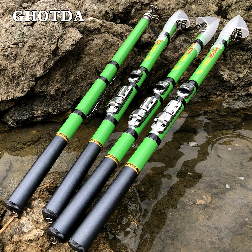 GHOTDA ڷ  ô ź  ô ޴ vara de pesca 3.0M/2.7M/2.4M/2.1M/1.8M/1.5M