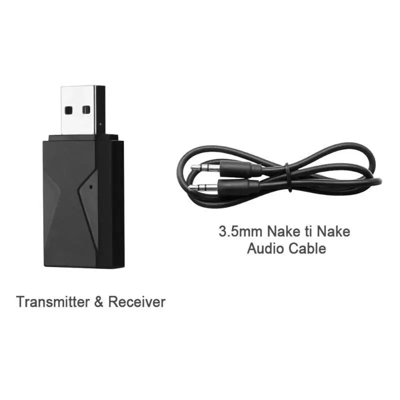 2 в 1 Bluetooth передатчик громкой связи приемник аудио адаптер для ТВ автомобиля Встроенный микрофон телефон Функция R60